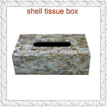 Chinese Freshwater MOP Rectangle Acrylic Tissue Box for home decoration